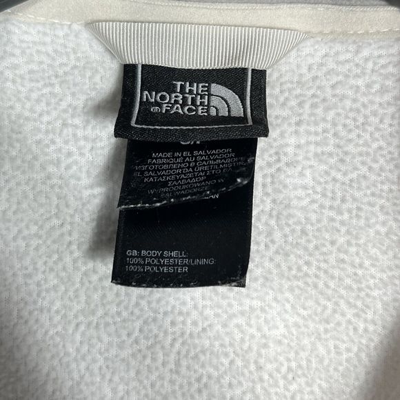 The North Face Women’s White And Gray Full Zip Fleece Jacket Size Small - Picture 11 of 13